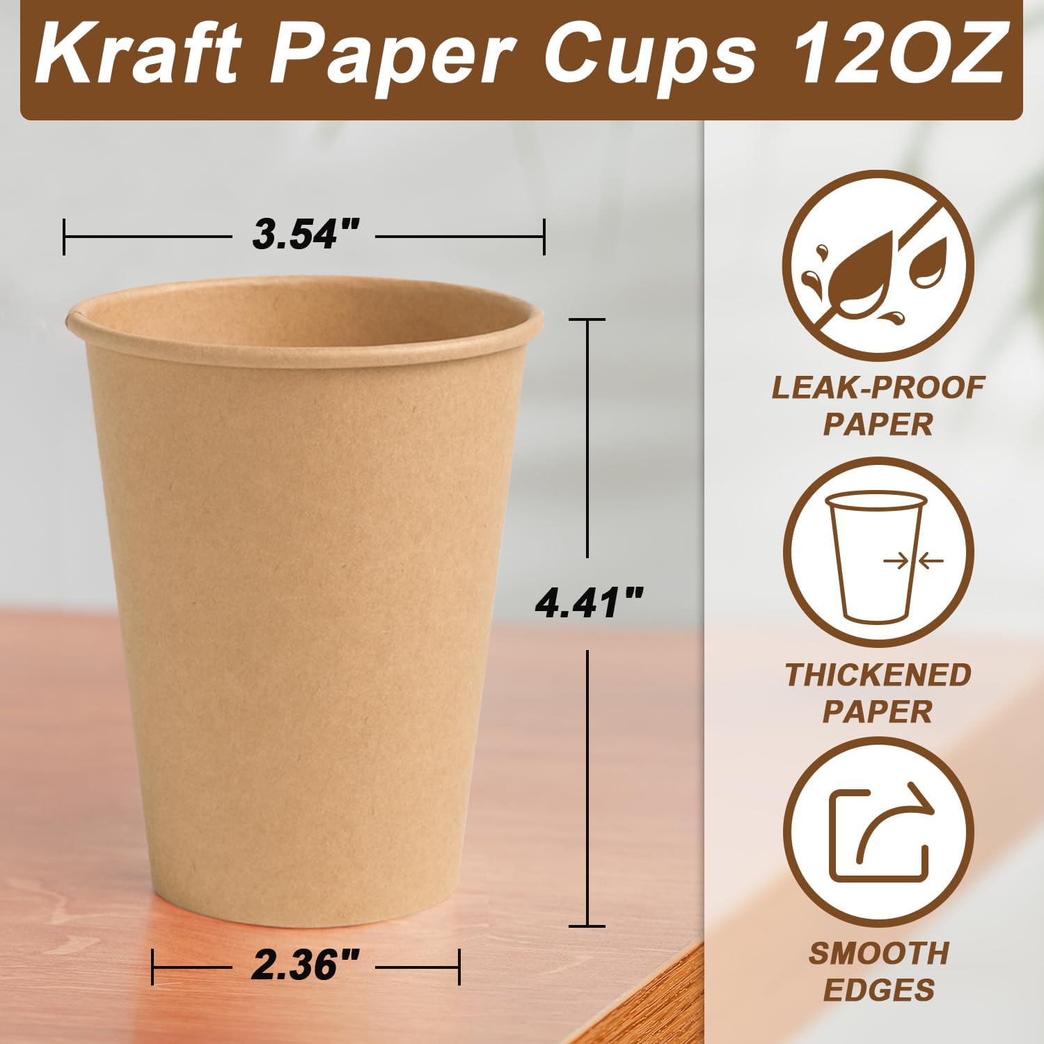300 Pack 12 oz Paper Coffee Cups - Image 4